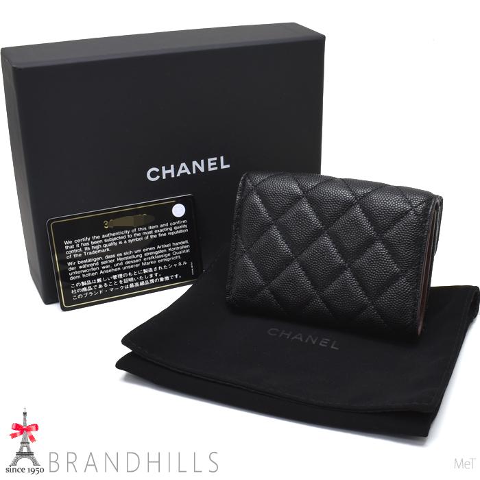 CHANEL（シャネル） 財布 三つ折り レディース メンズ キャビアスキン