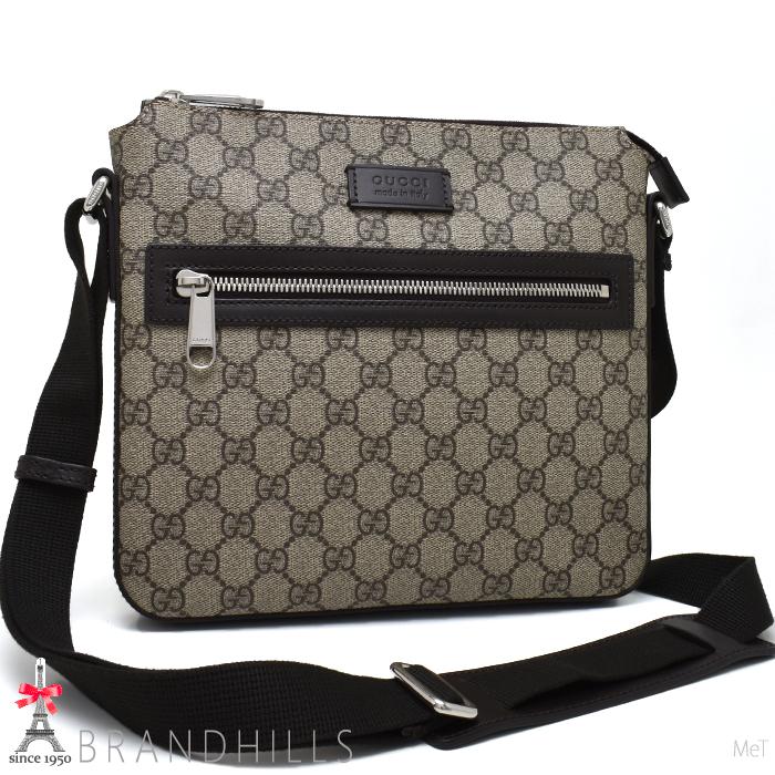美品】 GUCCI GGスプリーム メッセンジャーバッグ ショルダーバッグ 406410
