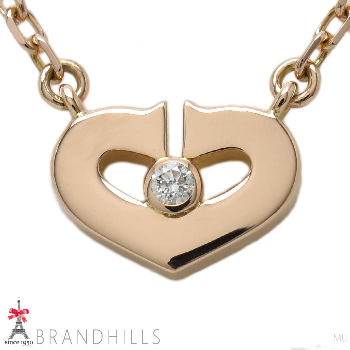 Cartier（カルティエ） ネックレス レディース Cハート ダイヤモンド1P 