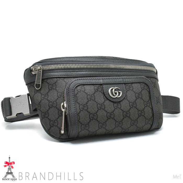 GUCCI（グッチ） ベルトバッグ メンズ レディース GGスプリーム グレー