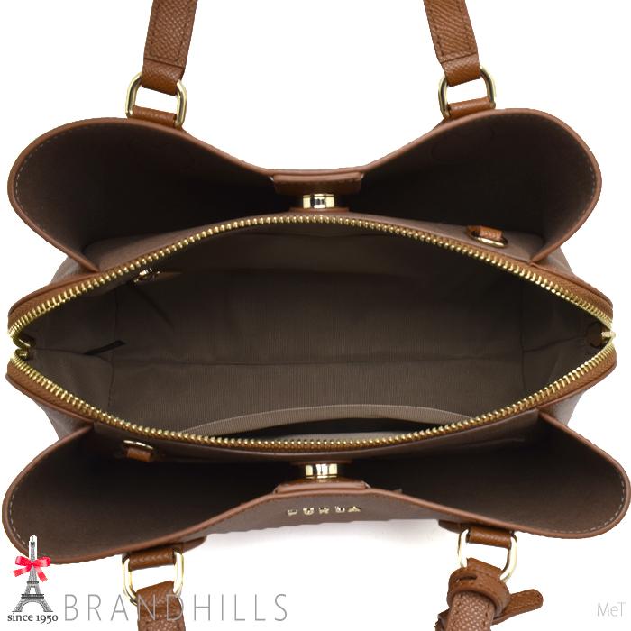カービングレザー ハンドバッグ　2こセット FURLA（フルラ） ハンドバッグ レディース レザー ブラウン 2WAY