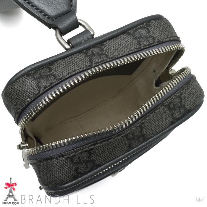 GUCCI（グッチ） ショルダーバッグ メンズ GGスプリーム マーモント グレー ブラック ボディバッグ 752565 GUCCI 未使用品 ...