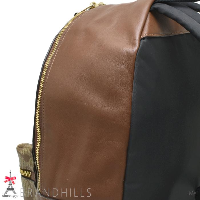 COACH（コーチ） バックパック シグネチャー PVC レザー カーキ 