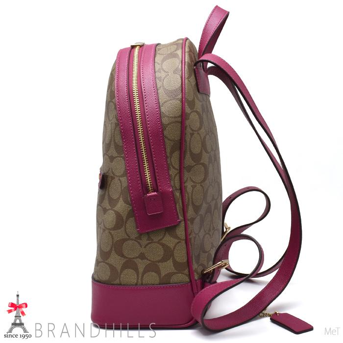 COACH（コーチ） リュック レディース シグネチャー PVC レザー カーキ 