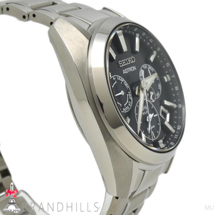 美品 セイコー アストロン SBXC067 5X53-0AV0 メンズ腕時計 セイコー アストロン GPSソーラー チタンモデル ブラック文字盤