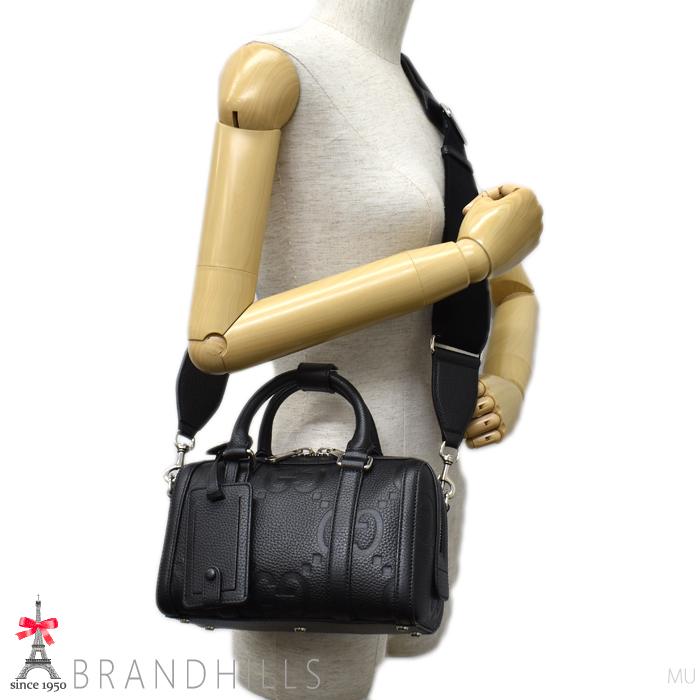 GUCCI グッチ ボストンバッグ ジャンボ GG レザー ブラック ミニ