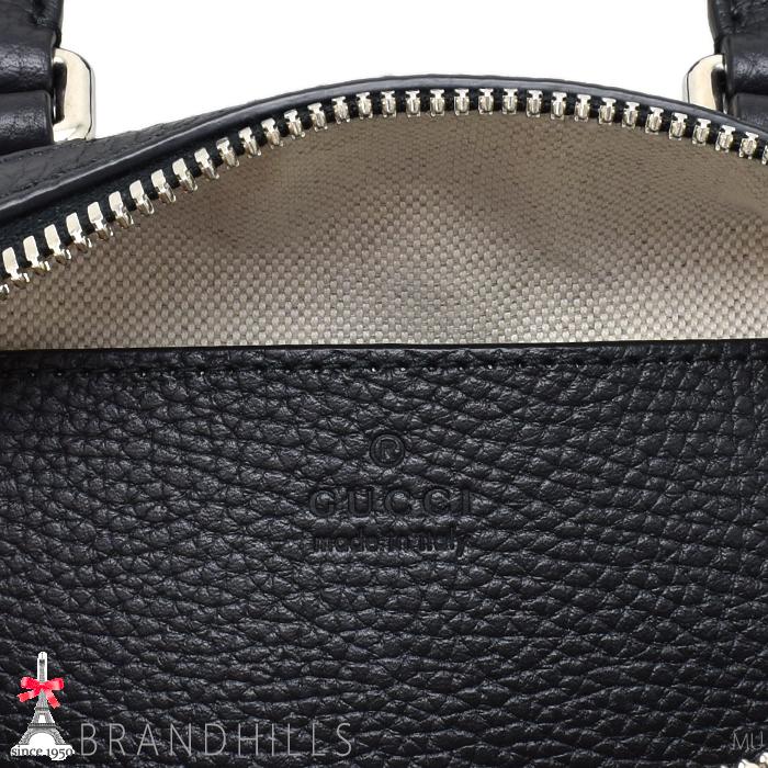 GUCCI（グッチ） ボストンバッグ ジャンボ GG レザー ブラック ミニ