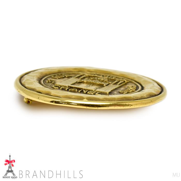 CHANEL（シャネル） ブローチ カンボン ヴィンテージ ゴールドメッキ