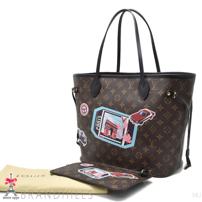 ルイヴィトン トートバッグ ネヴァーフルMM ワールドツアー モノグラム マカサー M42844 LOUIS VUITTON 極美品 【中古】 LOUIS VUITTON（ルイ・ヴィトン） トートバッグ ネヴァーフルMM