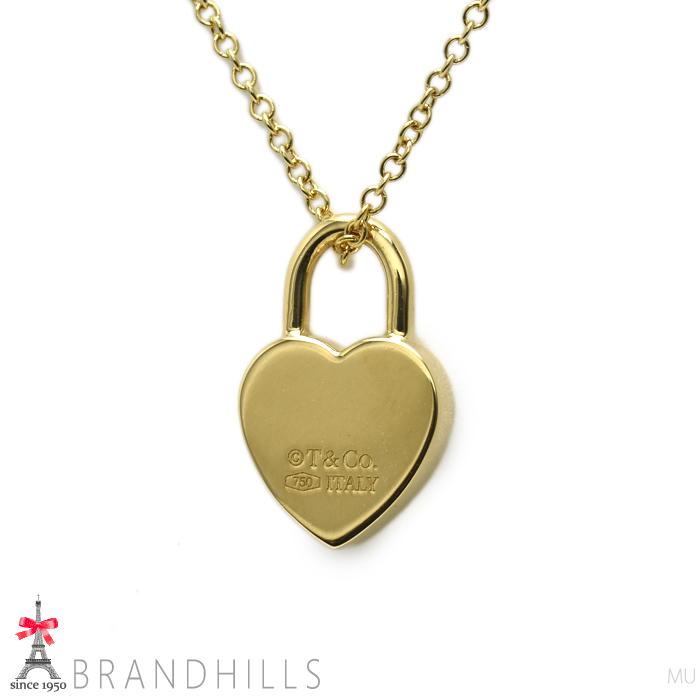 値下不可　Tiffany ティファニー　18金　ゴールド　ハートロックネックレス 値下不可 Tiffany ティファニー 18金 ゴールド ハートロックネックレス