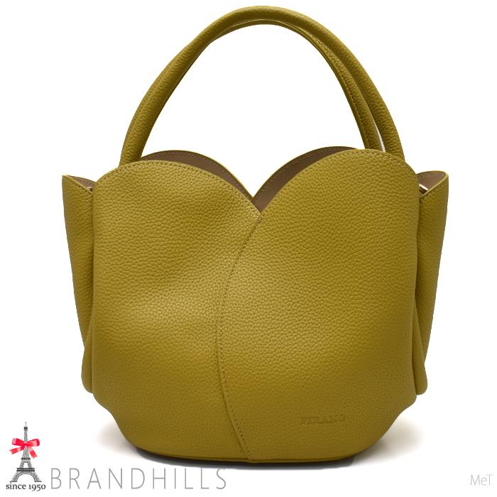 アミパリス　イエローハンドバッグ イエロー（黄色）系 AMI PARIS(アミ パリス) ハンドバッグ(レディース