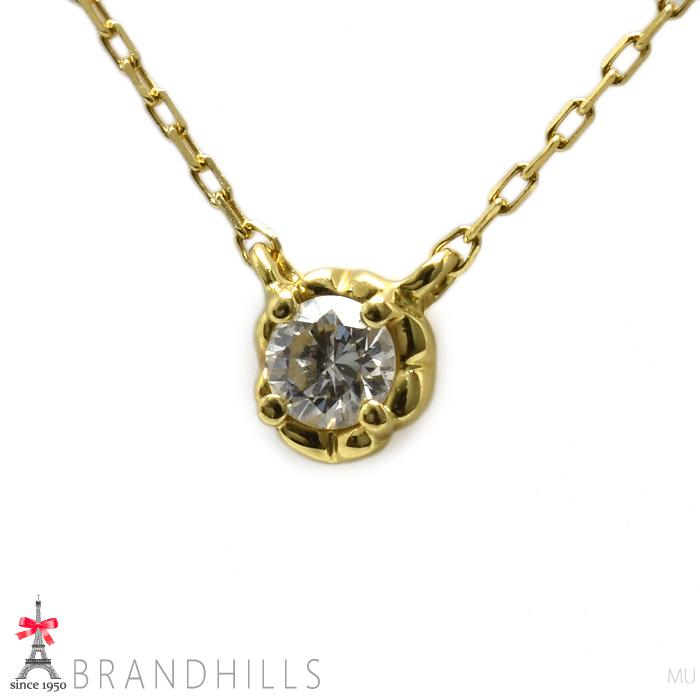 AHKAH（アーカー） ダイヤモンド 0.05ct ティア ネックレス K18金