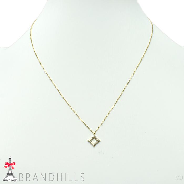 AHKAH アーカー ダイヤモンド 0.08ct シェイプ ネックレス K18金