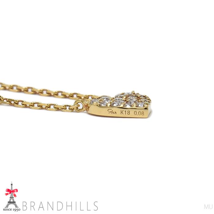 STAR JEWELRY スタージュエリー ダイヤモンド 0.08ct ネックレス K18金 