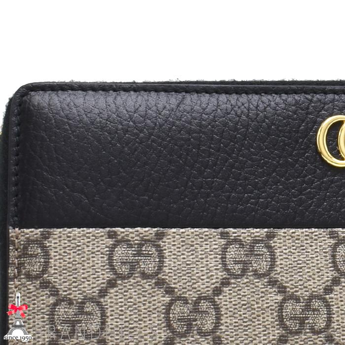 GUCCI（グッチ） 長財布 レディース ダブルG バイカラー ジップ