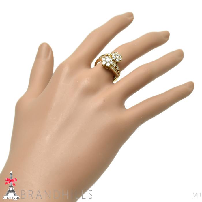 ダイヤモンド 1.32ct リング K18金 750YG イエローゴールド 指輪 #10 
