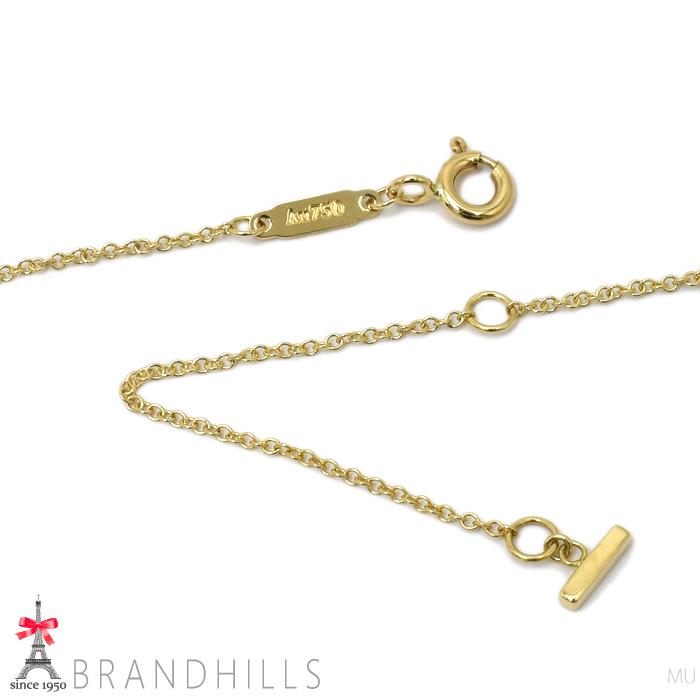 TIFFANY&Co. ティファニー ネックレス T スマイル スモール K18金