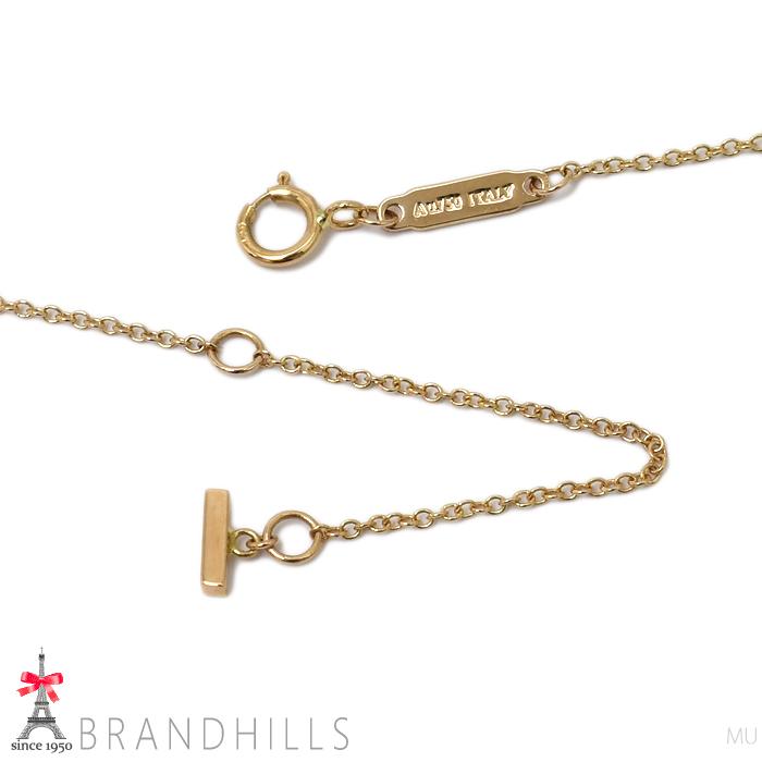 【美品】ティファニー スマイル ネックレス 750 ゴールド K18 TIFFANY&Co.（ティファニー） ネックレス T スマイル ミニ K18金 750YG