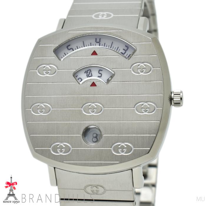 GUCCI（グッチ） 腕時計 ボーイズ グリップ 35mm クォーツ SS ホワイト 