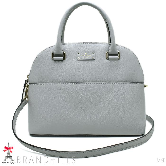ケイトスペード ハンドバッグ グローブ ストリート カーリ レザー グレー 2WAY WKRU4192 kate spade new york 極美品 【中古】 kate spade NEW YORK（ケイト・スペード ニューヨーク） ケイト