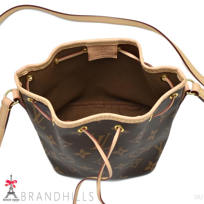 未使用 展示品 ルイ ヴィトン LOUIS VUITTON モノグラム ナノ ノエ ショルダー バッグ ブラウン M41346 RFID VLP 90175184 LOUIS VUITTON（ルイ・ヴィトン） LOUIS VUITTON M41346 モノグラム