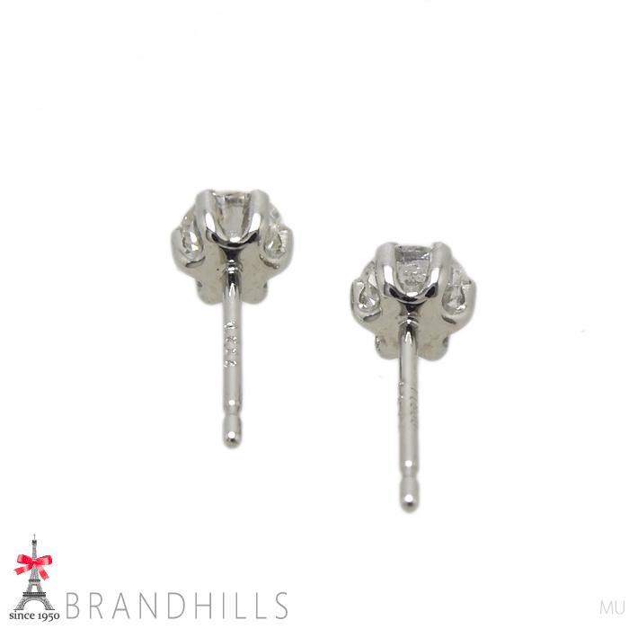 ダイヤモンド 0.237ct F-I1-G 0.224ct H-I1-G ピアス PT900 プラチナ 