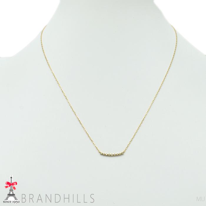 agete（アガット） ダイヤモンド 0.05ct ネックレス K18金 750YG 