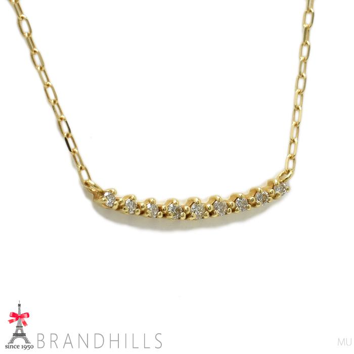agete（アガット） ダイヤモンド 0.05ct ネックレス K18金 750YG