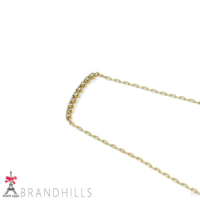 agete（アガット） ダイヤモンド 0.05ct ネックレス K18金 750YG