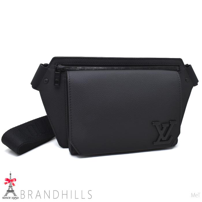 ルイヴィトン ボディバッグ テイクオフ スリング アエログラム グレインレザー ノワール M57081 LOUIS VUITTON ほぼ未使用 【中古】 LOUIS VUITTON（ルイ・ヴィトン） ボディバッグ テイクオフ スリング