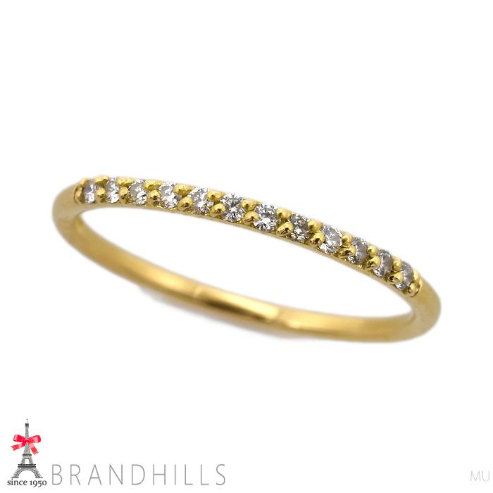 AHKAH（アーカー） ダイヤモンド 0.12ct リング K18金 750YG イエロー 