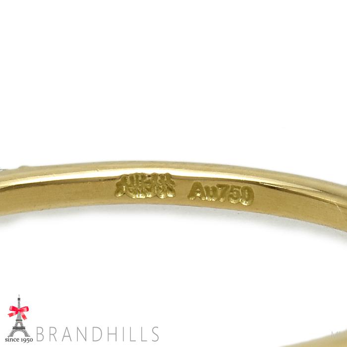 AHKAH（アーカー） ダイヤモンド 0.12ct リング K18金 750YG イエロー