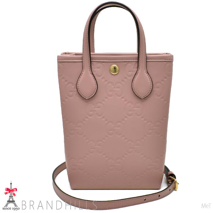グッチ ショルダーバッグ レディース スーパーミニバッグ レザー ローズベージュ 2WAY 790133 GUCCI 未使用品 【中古】 GUCCI（グッチ） ショルダーバッグ レディース スーパーミニバッグ