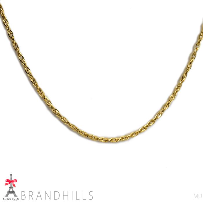 ジュエリーマキ ネックレス スクリュー チェーン K18金 750YG イエロー