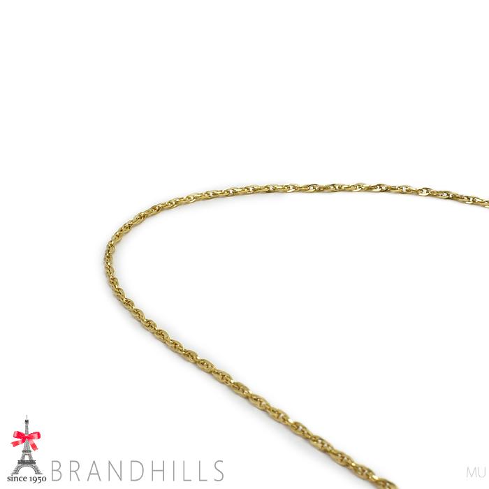 ジュエリーマキ ネックレス スクリュー チェーン K18金 750YG イエロー