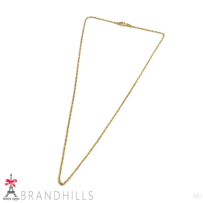 ジュエリーマキ ネックレス スクリュー チェーン K18金 750YG イエロー