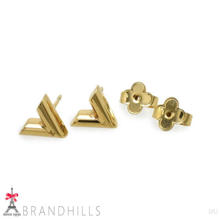 ルイ・ヴィトン ピアス・エセンシャル V ゴールド ピアス片方 M68153 楽天市場】 ルイヴィトン LOUIS VUITTONピアス エセンシャル V