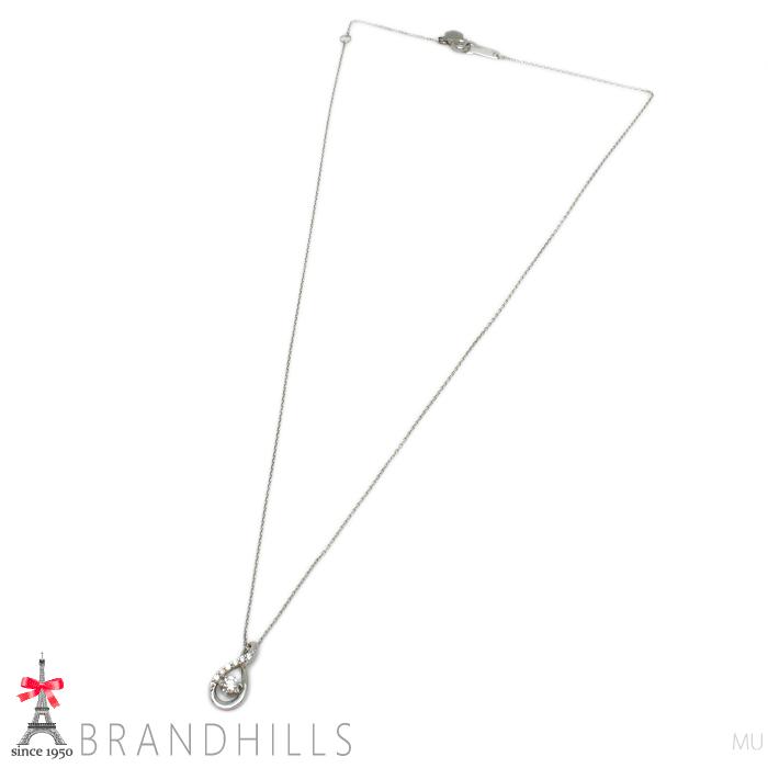 4℃（ヨンドシー） ダイヤモンド ネックレス PT850 プラチナ しずく