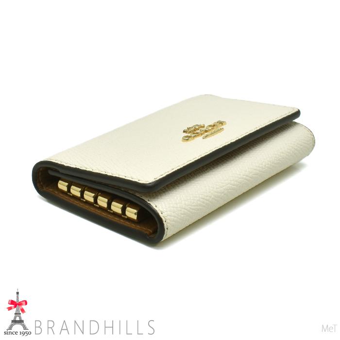 COACH（コーチ） キーケース 5連 メンズ レディース レザー ホワイト