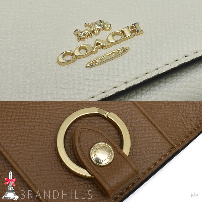 COACH（コーチ） キーケース 5連 メンズ レディース レザー ホワイト