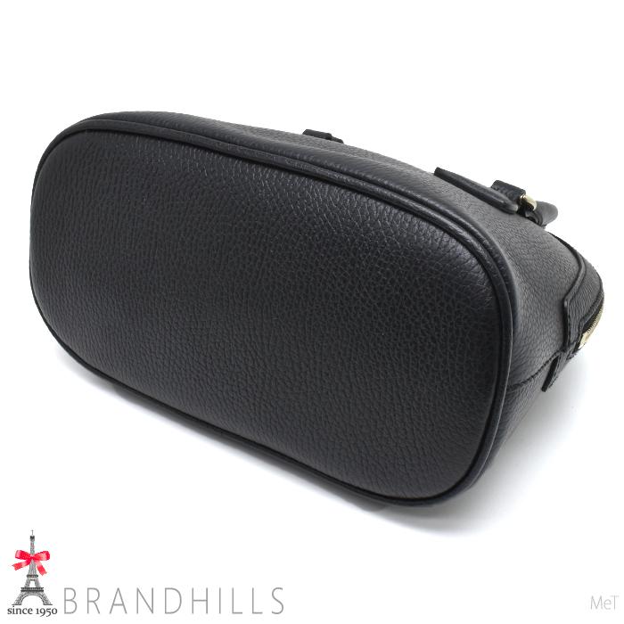 GUCCI グッチ ハンドバッグ 型押し レザー ブラック GUCCI 革型押しバッグ