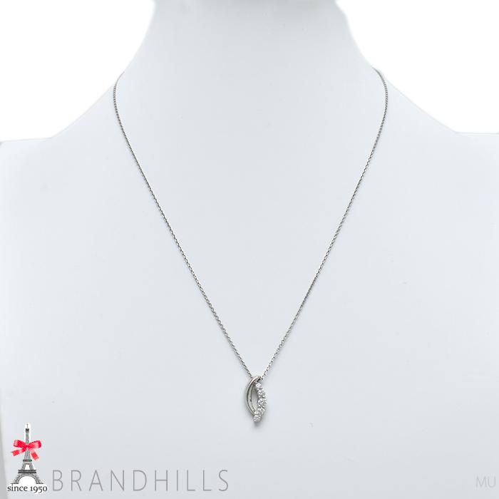 ハ*ト様 4℃　 PT850ネックレス 4℃（ヨンドシー） ダイヤモンド5P ネックレス PT850 プラチナ 美品