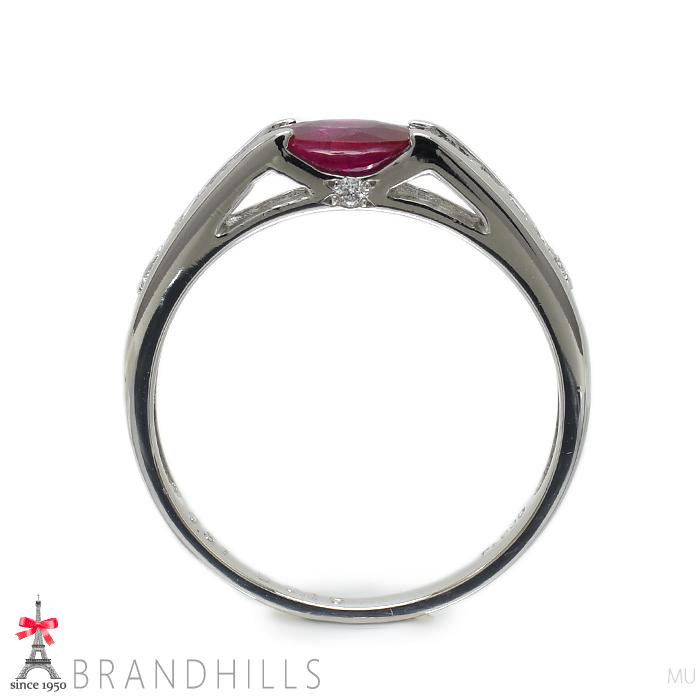 ルビー 0.51ct ダイヤモンド 0.16ct リング PT900 プラチナ 指輪 #11 