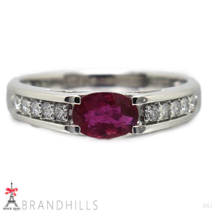ルビー 0.51ct ダイヤモンド 0.16ct リング PT900 プラチナ 指輪 #11 