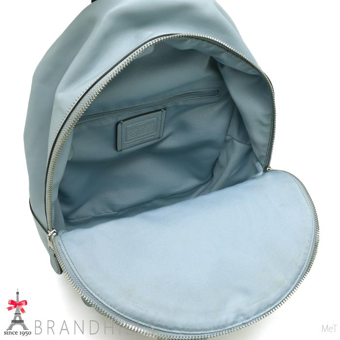 COACH（コーチ） バックパック シグネチャー PVC レザー カーキ ライト