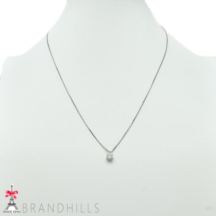 ダイヤモンド 0.501ct ネックレス 鑑定書付 H-SI2-Good PT900 PT850