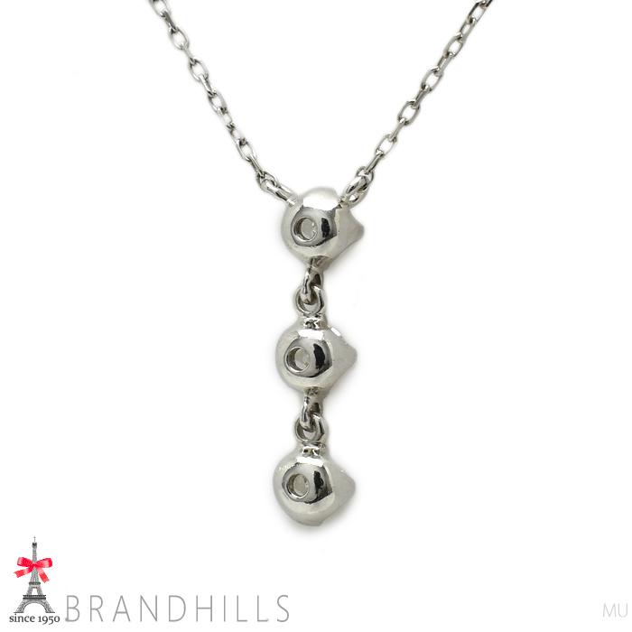 4℃（ヨンドシー） ダイヤモンド3P ネックレス PT850 プラチナ 良品