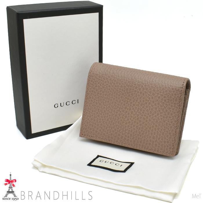 グッチ GGマーモント 折り財布 456126 レザー ゴールド ピンクベージュ GUCCI（グッチ） 財布 二つ折り レディース GGマーモント レザー
