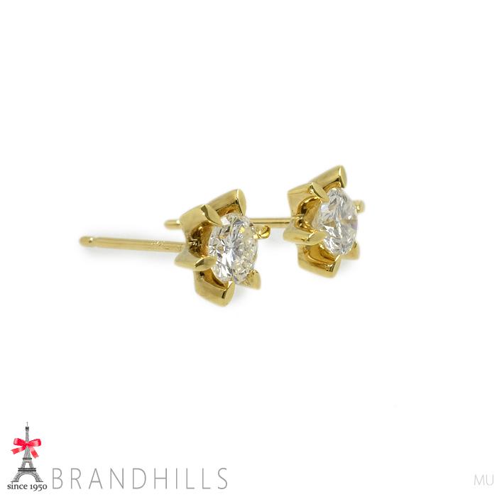 アクセサリー 【新品】K18YG ダイヤモンド ピアス 0.25CT