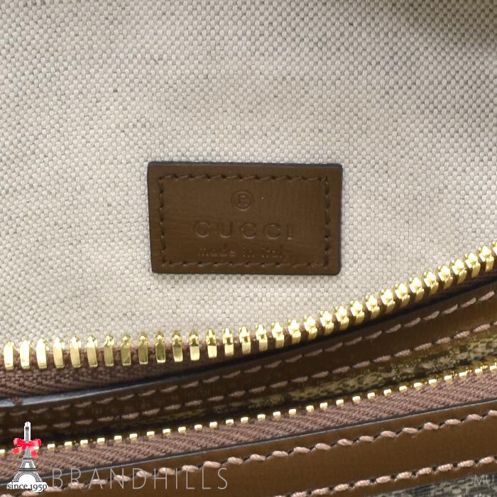 GUCCI（グッチ） ベルトバッグ メンズ GGスプリーム ベージュ エボニー